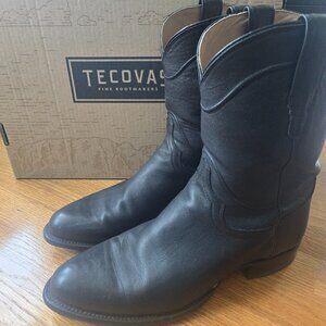 Tecovas Black Leather Men's Boots